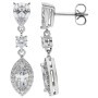 Diamonfire Marquise Cubic Zirconia Sterling Silver Jewellery Set