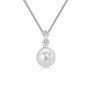 18ct White Gold Pearl & Diamond Jewellery Set