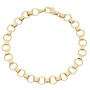 9ct Yellow Gold Circle Link Chain Jewellery Set