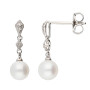9ct White Gold Pearl & Diamond Jewellery Set