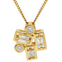 18ct Yellow Gold Diamond Confetti Jewellery Set