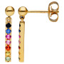 9ct Yellow Gold Rainbow Sapphire Jewellery Set