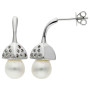 Sterling Silver CZ & Pearl Snowdrop Jewellery Set
