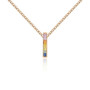 9ct Rose Gold Rainbow Sapphire Jewellery Set