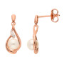 9ct Rose Gold Pearl & Diamond Jewellery Set