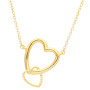 9ct Yellow Gold Double Heart Jewellery Set