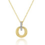  9ct Yellow Gold Diamond Circle Jewellery Set