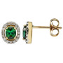 9ct Yellow Gold Green Tourmaline & Diamond Jewellery Sets 