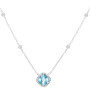 9ct White Gold Aquamarine & Diamond Jewellery Set