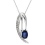 9ct White Gold Sapphire & Diamond Jewellery Set