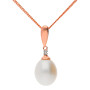9ct Rose Gold Freshwater Pearl & Diamond Jewellery Set