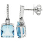 18ct White Gold Aquamarine & Diamond Jewellery Set