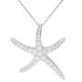 18ct White Gold Diamond Starfish Jewellery Set