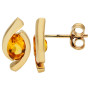 9ct Yellow Gold Citrine Twist Jewellery Set