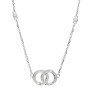 9ct White Gold Diamond Interlinked Circle Jewellery Set