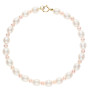 9ct Yellow Gold White and Peach Rice Pearl Jewellery Set
