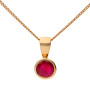 9ct Yellow Gold 5mm Ruby Solitaire Jewellery Set