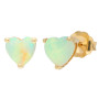 9ct Yellow Gold Opal Heart Jewellery Set