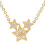 18ct Yellow Gold Diamond Cosmos Jewellery Set
