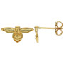 9ct Yellow Gold Bee Necklace & Earring Jewellery Set
