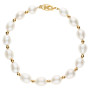 9ct Yellow Gold White Rice Pearl Jewellery Set