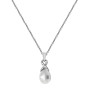Sterling Silver Pearl & Cubic Zirconia Kiss Jewellery Set 