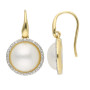 9ct Yellow Gold Mabé Pearl & Diamond Jewellery Set