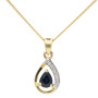 9ct Yellow Gold Sapphire & Diamond Jewellery Set