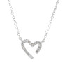 9ct White Gold Diamond Heart jewellery Set