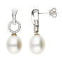 18ct White Gold Diamond & Pearl Jewellery Set