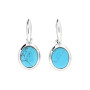 Sterling Silver Turquoise Oval Jewellery Set 