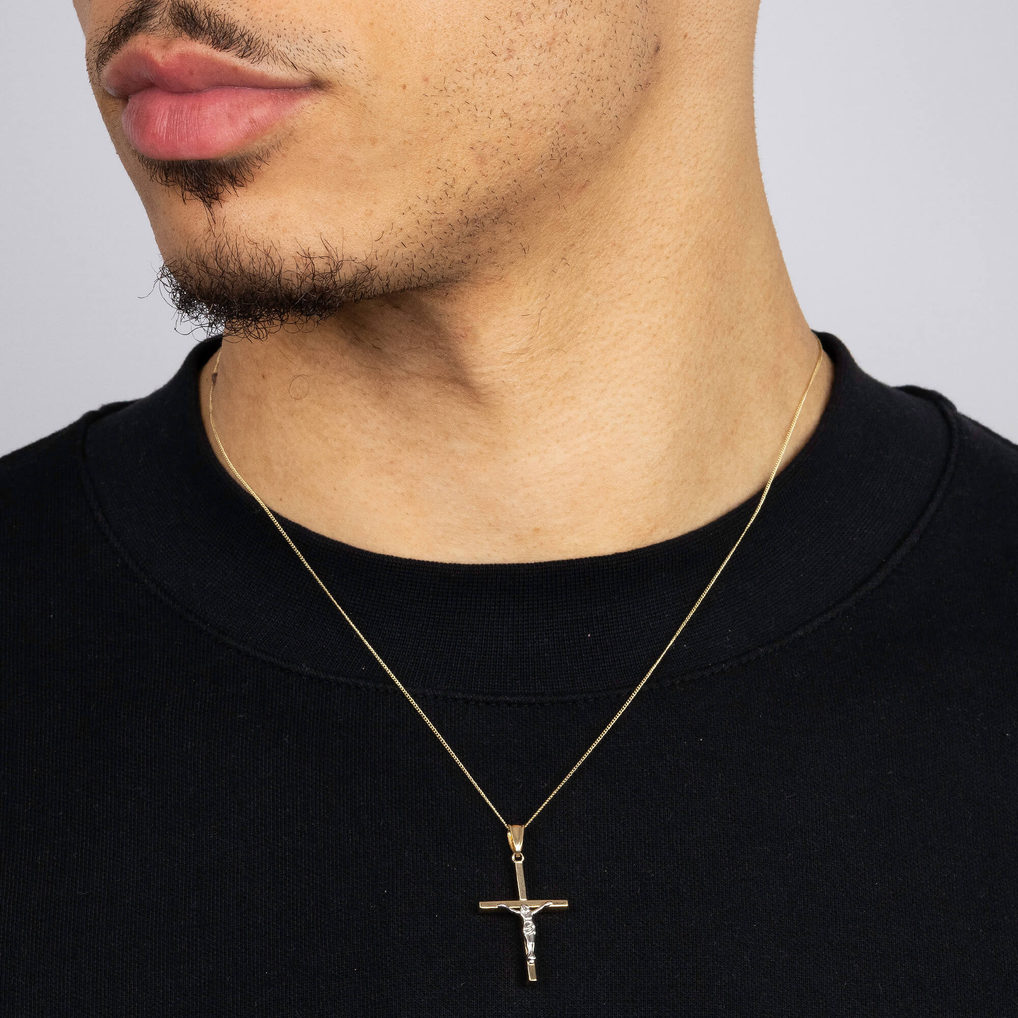 Crucifix Necklace - Cross Pendant Necklace Of 14K Gold
