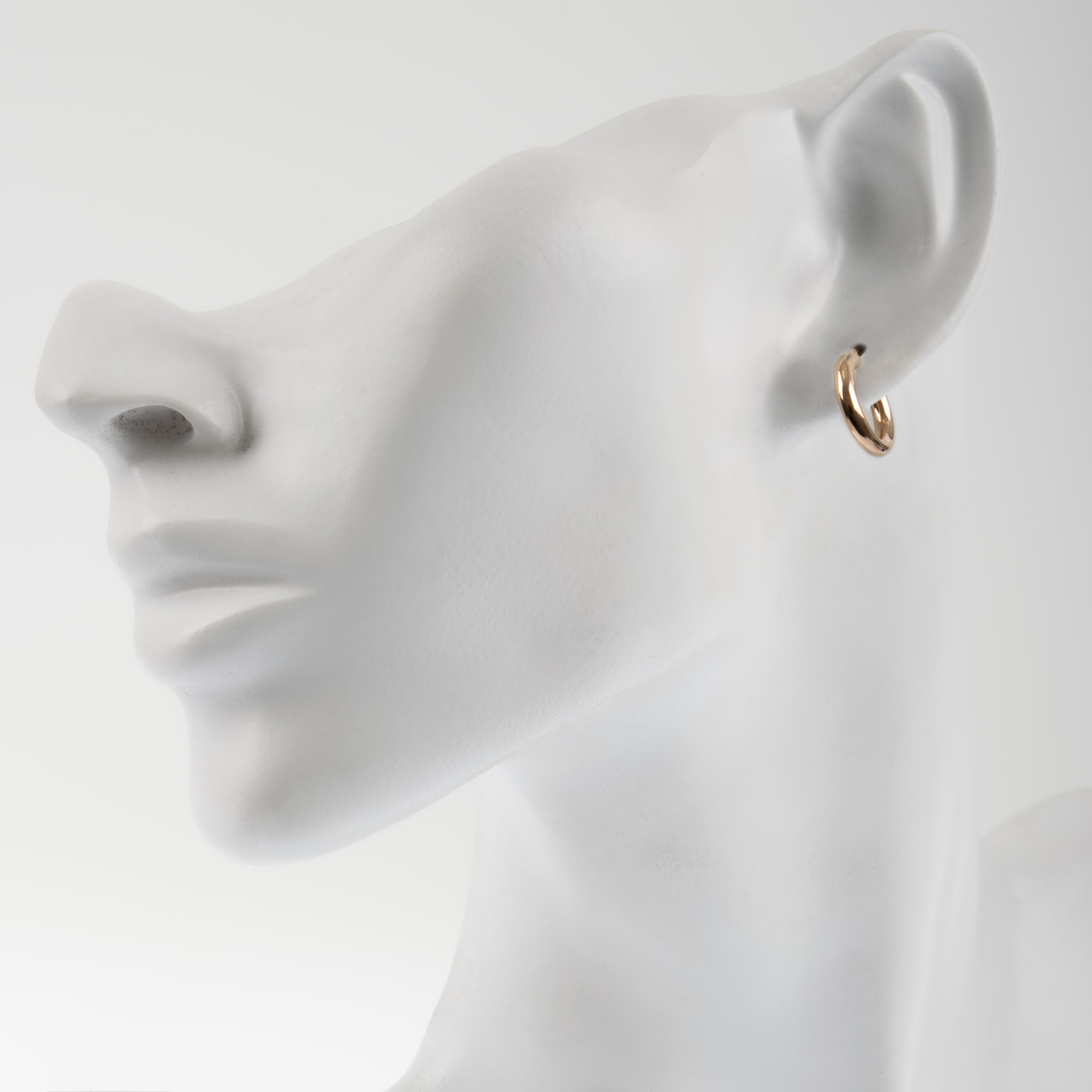 9ct Rose Gold 15mm Chunky Hoop Earrings | Buy Online | Free Insured UK ...