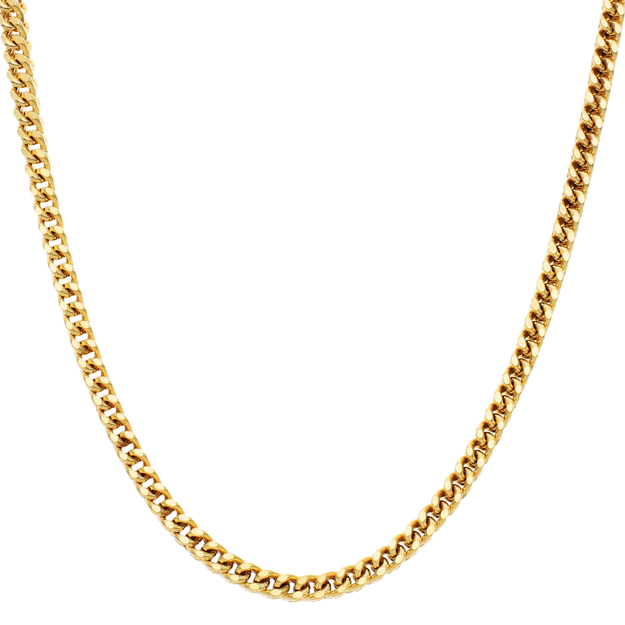 9ct Yellow Gold 3.5mm Square Franco Chain | Buy Online | Free Insured ...
