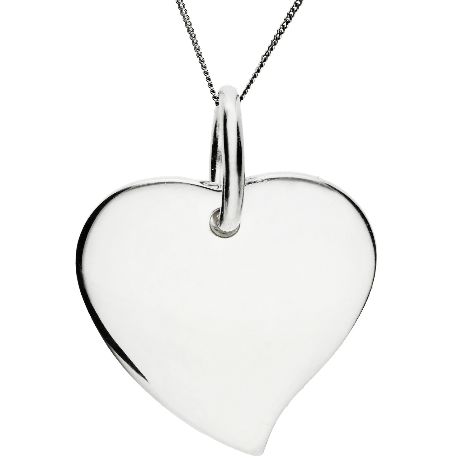 Sterling Silver Double Heart Pendant | Buy Online | Free Insured UK ...
