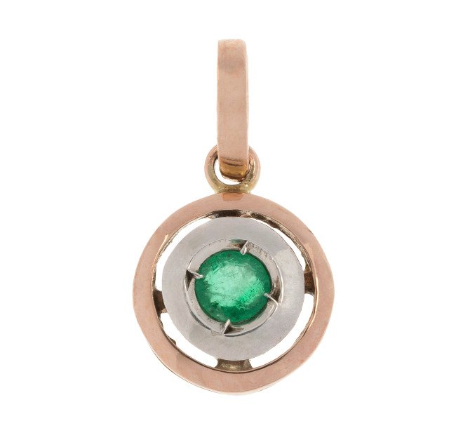 Handcrafted Italian Emerald Pendant