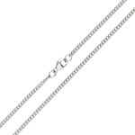 9ct White Gold Curb Chain Necklaces