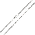 White Gold Curb Chain Necklaces