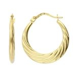 9ct Gold Creole Earrings