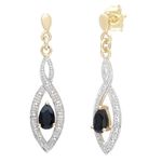 9ct Gold Sapphire Earrings