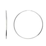 9ct White Gold Sleeper Earrings