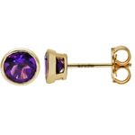 Amethyst Stud Earrings
