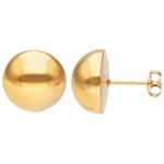Gold Ball Earrings