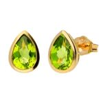 Peridot Stud Earrings