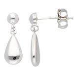 White Gold Drop Earrings