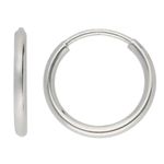 White Gold Sleeper Earrings