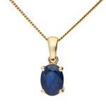 Gold Single Stone Necklaces