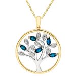 White Gold Sapphire Necklaces