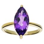 Gold Amethyst Rings