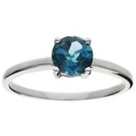 Topaz Solitaire Rings